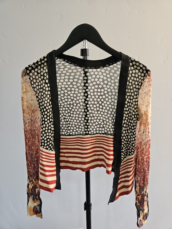Jean Paul Gaultier Tops - Vintage Jean Paul Gaultier Maille sheer mesh cardigan